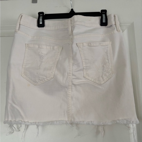 Mother The Vagabond Mini Fray Denim Skirt - Picture 5 of 5